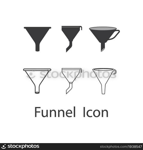 Funnel icon vector illustration design template.