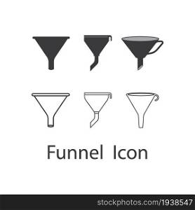 Funnel icon vector illustration design template.