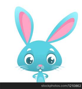 Funny cartoon bunny rabbit illustration