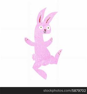 funny cartoon pink rabbit