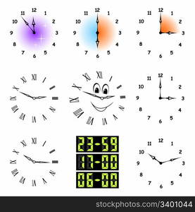 Funny clocks.