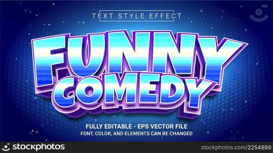 Funny Comedy Text Style Effect. Graphic Design Element.