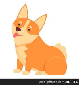 Funny corgi icon cartoon vector. Dog animal. Baby breed. Funny corgi icon cartoon vector. Dog animal