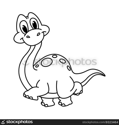 Funny dinosaurs cartoon coloring page