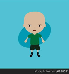 funny flat casual cartoon guy in color vector art. funny flat casual cartoon guy in color vector art illustration