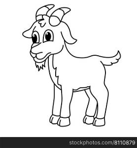 Funny goat cartoon characters Royalty Free Vector Image