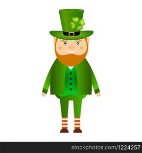 Funny leprechaun for St. Patrick Day on a white background. Funny leprechaun for St. Patrick Day