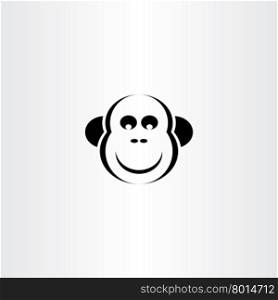 funny monkey vector icon design