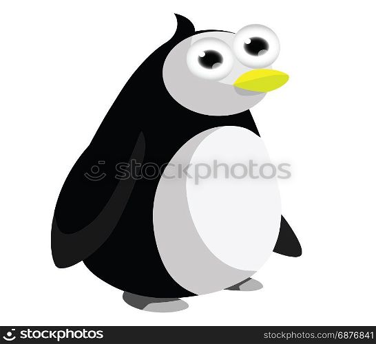 Funny penguin cartoon