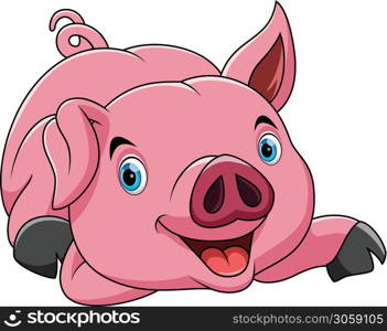 funny pig cartoon
