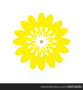 funny Y2K bright flower vector illustration. Y2K bright flower vector illustration