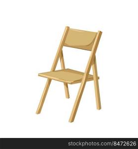 furniture folding chair cartoon. furniture folding chair sign. isolated symbol vector illustration. furniture folding chair cartoon vector illustration