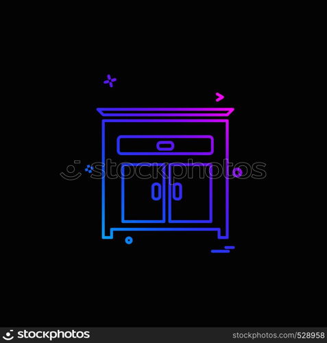 Furniture icon design vector