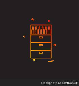 Furniture icon design vector