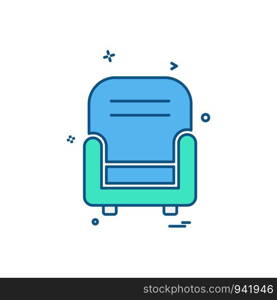 Furniture icon design vector