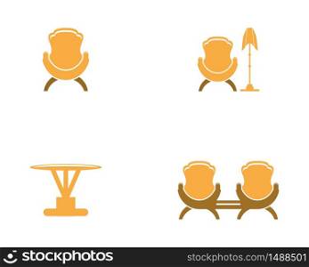 Furniture icon logo vector