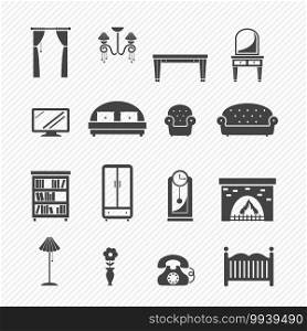 Furniture Icon set illustration