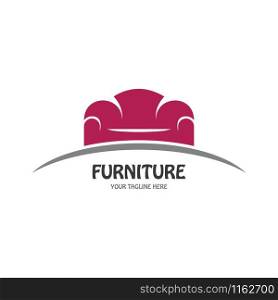 Furniture icon vector flat design template