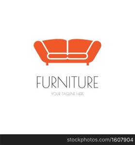 Furniture icon vector flat design template