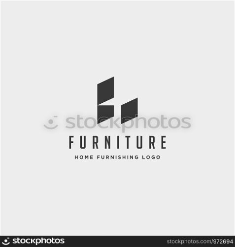 furniture logo design vector icon illustration icon element isolated. furniture logo design vector icon illustration icon isolated