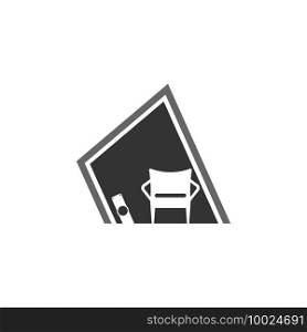 Furniture logo icon vector flat design template