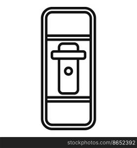 Fuse breaker icon outline vector. Switch panel. Home power. Fuse breaker icon outline vector. Switch panel