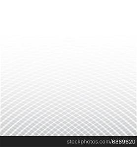 Future Abstraction Gray and White geometric grid perspective floor Surface Background,technology concepts, Vector Illustration, copy space