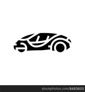 future car self vehicle glyph icon vector. future car self vehicle sign. isolated symbol illustration. future car self vehicle glyph icon vector illustration