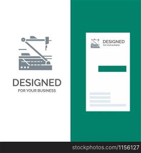 Future, Medical, Medicine, Robot, Robotics Grey Logo Design and Business Card Template