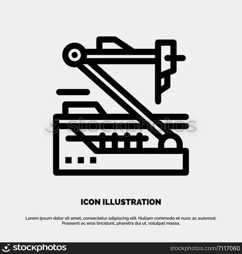 Future, Medical, Medicine, Robot, Robotics Line Icon Vector