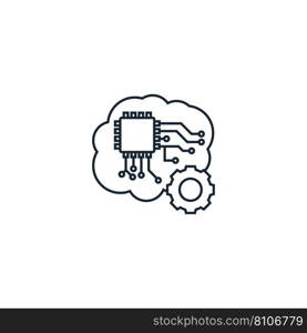 Future technology creative icon from artificial Vector Image