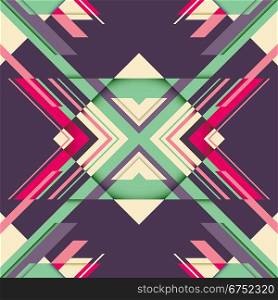 Futuristic abstraction with geometric shapes