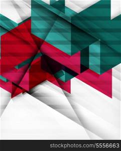 Futuristic blocks geometric abstract background