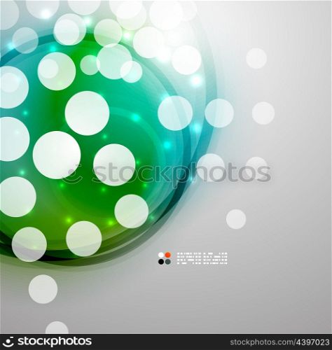 Futuristic colorful circles