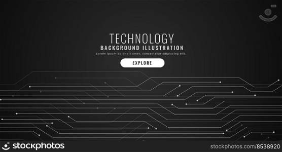 Futuristic high tech lines visualization background