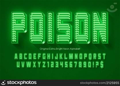 Futuristic original rounded condensed alphabet, characters and numbers set. Vector illustration. Futuristic original rounded condensed alphabet, characters and numbers set.