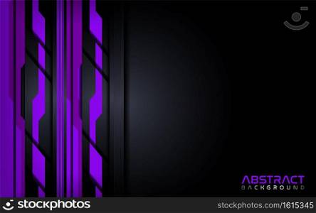 Futuristic purple modern tech abstract background design template. Vector graphic