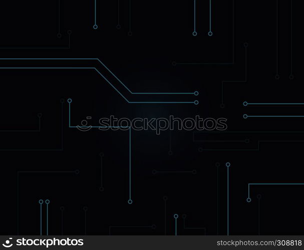 Futuristic technology abstract motherboard / circuit board background, texture, vector illustration.