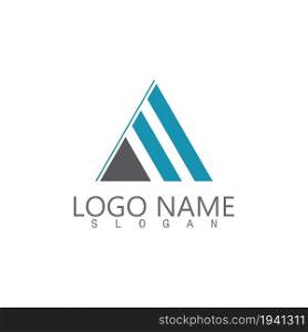 Futuristic Triangle Chain logo design inspiration