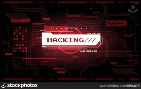Futuristic UI concept. Futuristic interface elements set. Hacker interface. Internet privacy and safety. Abstract terminal console. Hud background. Hacking process.