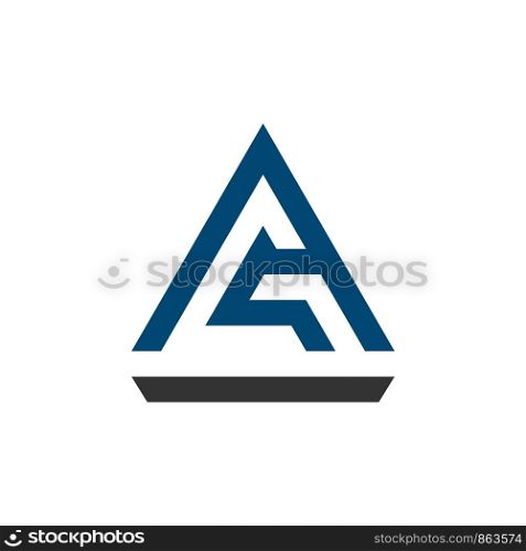G A Letter Triangle Logo Template Illustration Design. Vector EPS 10.