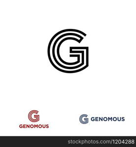 G letter design concept for business or company name initial