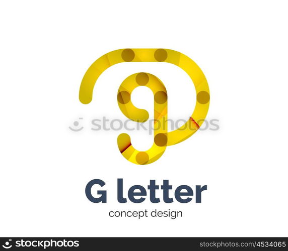 G letter logo icon. G letter logo icon. Business geometric abstract element