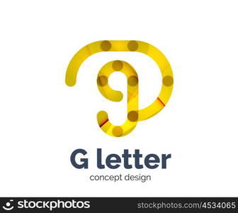 G letter logo icon. G letter logo icon. Business geometric abstract element