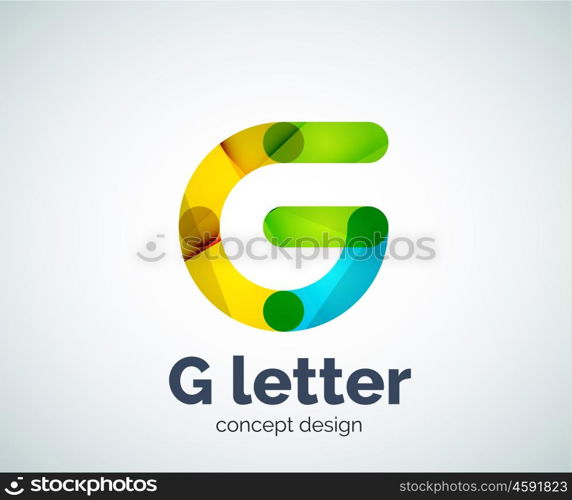 G letter logo icon. G letter logo icon. Business geometric abstract element