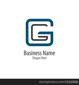 G letter logo template vector icon illustration