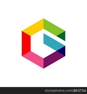 G Letter Polygonal Logo Template Illustration Design. Vector EPS 10.