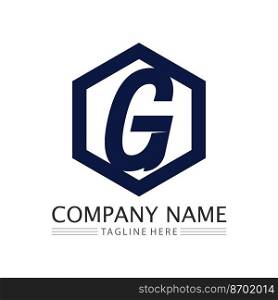 G Letter vector illustration icon Logo Template design