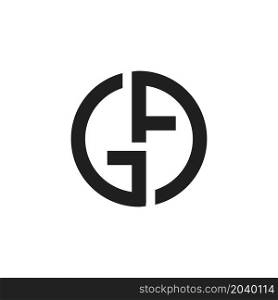 GA monogram logo design illustration