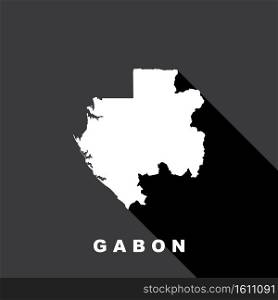 Gabon country map icon,vector illustration symbol background